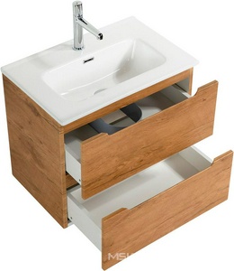 База под раковину подвесная с 2 выкатными ящиками, 51х39хh51,5см, без раковины, (цв.Rovere Nature),  ZZ BelBagno Etna 39 ETNA39-500/390-2C-SO-RN-P