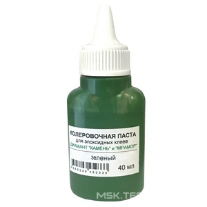 Колеровочная паста для эпоксидных клеев Диамант "Камень", цвет зеленый, 40 мл.ZZ Антураж Диамант-Камень n077441