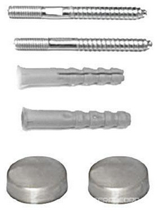 Крепления для напольной чаши унитаза / биде, (комплект), (цв. хром),  ZZ TW Collection Bristol TWBRF105