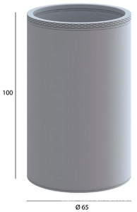 Стакан Uno gold, для зубных щеток настольный, цвет золото глянец ZZ Boheme Универсал 10982-G