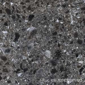 Керамогранит для пола Kerranova terrazzo Керамогранит K-333/MR Dark Grey 60х60 Серый K-333/MR/600x600x9