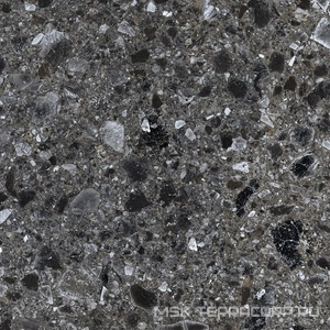 Керамогранит для пола Kerranova terrazzo Керамогранит K-333/MR Dark Grey 60х60 Серый K-333/MR/600x600x9