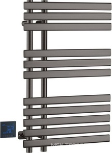 Полотенцесушитель электрический VENTURO GUN METAL 500*800 мм, цв.сталь глянец, ZZ Boheme Venturo 723-GM