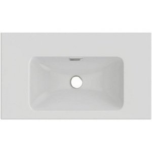 Раковина-столешница  80x46 см, c 1-м отверстием  д/смесителя, с переливным отверстием, белая ZZ Jacob Delafon Vox EXAE112-00