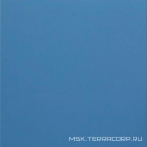 Керамогранит для пола и стены Уральский гранит Уральские фасады Грес Уральский UF012 синий моноколор матовый60x60 UF012MR