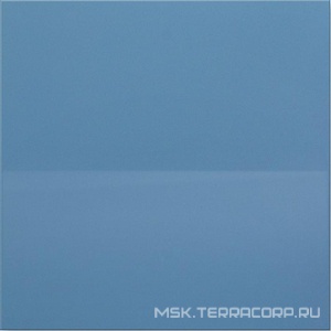 Керамогранит для пола и стены Уральский гранит Уральские фасады Грес Уральский UF012 синий моноколор полированный60x60 UF012PR