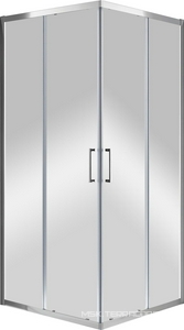 Душевой уголок 1000х1000хh1950мм, квадрат, (стекло прозр.Idrorepellente 6мм, фурн.цв.хром),  ZZ Cezares Molveno MOLVENO-A-2-100-C-Cr-IV