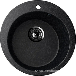 Мойка кухонная Ulgran U-405-308 черный| 49x49x19