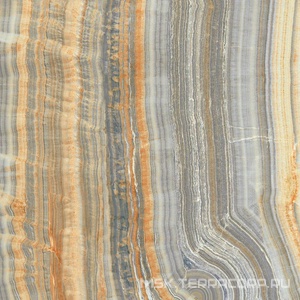 Керамогранит для пола и стены Ariostea Ultra Onici Grey Onyx Vein Cut Lev Silk 6 мм 150x150 UO6SK150557