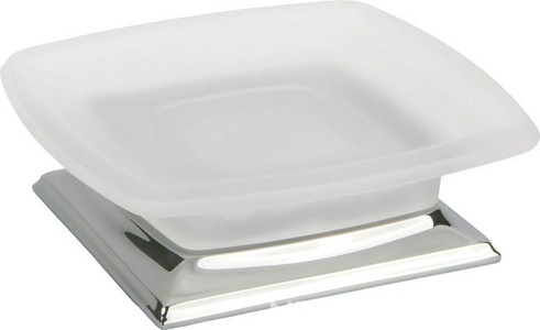 Мыльница настольная, (стекло матовое, основание цв.хром),  ZZ Colombo Portofino B3242