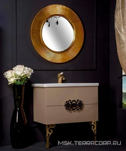 Зеркало , d-82 см, БЕЗ подсветки, цв.золото ZZ Armadi Art SHINE 528-S (G) / 528-G