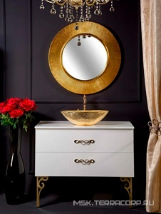 Зеркало , d-82 см, БЕЗ подсветки, цв.золото ZZ Armadi Art SHINE 528-S (G) / 528-G