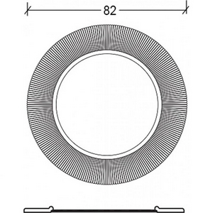Зеркало , d-82 см, БЕЗ подсветки, цв.золото ZZ Armadi Art SHINE 528-S (G) / 528-G