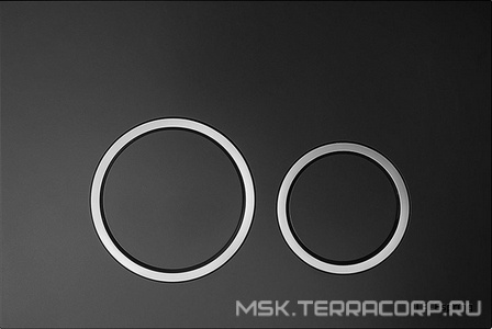 К-т д/установки подвесн.унитаза,(застен.модуль, крепёж, прокладка звукоиз, панель 2-го смыва пластик цв.ЧЕРНЫЙ мат., контур клавиш хром),  R Tece TECEspring S955102