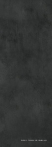 Керамогранит для пола и стены Laminam Rus Calce  Nero 5,6 mm  100x300 LAMF007015