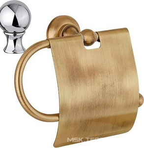 Держатель для т/б, с крышкой, (цв.хром),  ZZ Cezares Aphrodite APHRODITE-TRH-01-M