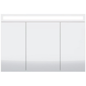 Зеркало-шкаф -120 см, с подсветкой, цв.белый KL Dreja Uni 99.9013