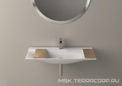 Раковина подвесная 90х40хh14см, с 1 отв.д/смесителя, (цв.glossy white), без полочки арт.THL002 хх,  ZZ ArtСeram The One THL002 01; 00