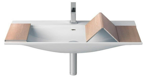 Раковина подвесная 90х40хh14см, с 1 отв.д/смесителя, (цв.glossy white), без полочки арт.THL002 хх,  ZZ ArtСeram The One THL002 01; 00