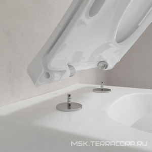 Сиденье для унитаза (тонкое Slimseat Line SANDWICH), с Quick Release и Soft Closing, (цв. 01 white),  Villeroy & Boch Venticello 9M80S101