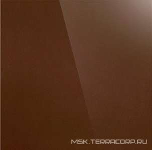 Керамогранит для пола и стены Уральский гранит Уральские фасады Грес Уральский UF027 кофейный  моноколор полированный60x60 UF027PR