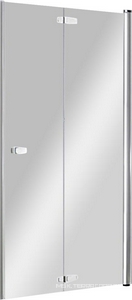 Дверь д/д в нишу складная вовнутрь 1000хh1997мм, петли СПРАВА, (стекло 6мм прозрачн., фурнитура блестящий алюминий)  free ZZ Provex Combi 0005 CF 05 GL R