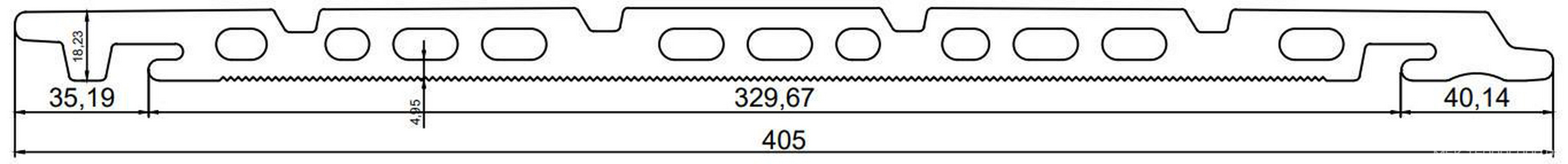Керамогранит для стены Faveker GA16  Rojo Ranurado 40x150 970310