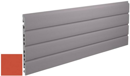 Керамогранит для стены Faveker GA16  Rojo Ranurado 40x150 970310