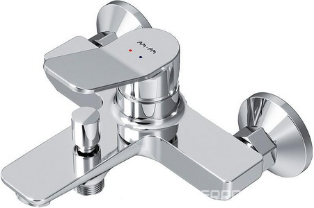 Смеситель для ванны/душа  излив 164мм, с установ.компл., БЕЗ аксессуаров, хром AMPM X-Joy F85A10000
