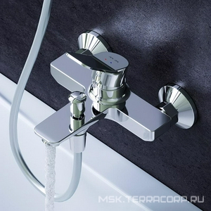 Смеситель для ванны/душа  излив 164мм, с установ.компл., БЕЗ аксессуаров, хром AMPM X-Joy F85A10000