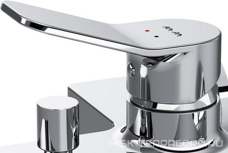 Смеситель для ванны/душа  излив 164мм, с установ.компл., БЕЗ аксессуаров, хром AMPM X-Joy F85A10000