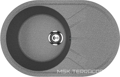 Мойка кухонная Ulgran U-503-309 темно-серая| 48x75x20