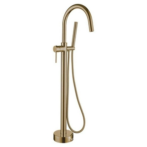 Смеситель для ванны, напольный, однорычажный, с душевым гарнитуром, бронза ZZ Boheme Medici 469-BR (209)