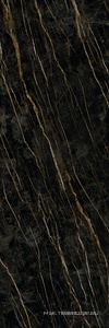 Керамогранит для пола и стены Laminam I Naturali Marmi  Noir Desir Lucidato 5.6 mm 100x300 LAMFF00372