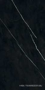 Керамогранит для пола и стены Atlas Concorde Italy Marvel Meraviglia  Black Origin Lapp. 60x120 AJHX