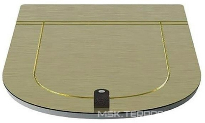 Сиденье для унитаза, БЕЗ микролифта, (петли цв.oro), The One ZZ