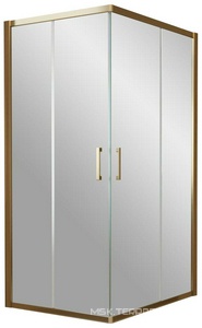 Душевое ограждение , 900x1200x1900 мм,  профиль бронза, стекло прозрачное, БЕЗ поддона ZZ Vegas Glass ZA-F ZA-F 90*120 05 01