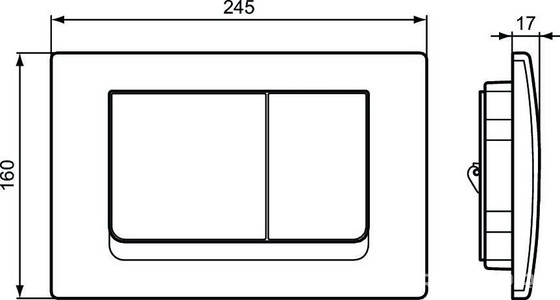 Комплект: унитаз подвесной, безободковый, сиденье с микролифт, монтажная рама с клавишей смыва цв.хром, CONNECT AIR AquaBlade® ZZ Ideal Standard Prosys Connect Air E212801