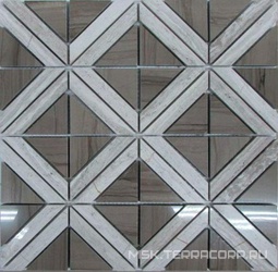 Мозаика из камня на сетке М20-220Р ZZ |30x30