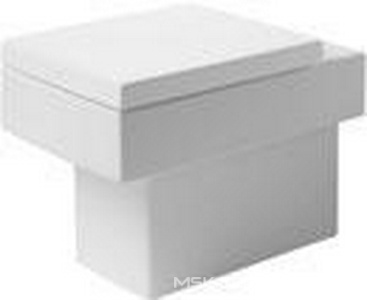 Унитаз напольный 37х57см, (установка со скрытым в стене бачком, крепёж к полу в компл.), без сиденья,  ZZ Duravit Vero 2117090000