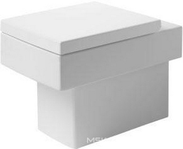 Унитаз напольный 37х57см, (установка со скрытым в стене бачком, крепёж к полу в компл.), без сиденья,  ZZ Duravit Vero 2117090000