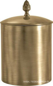Ведро для мусора с крышкой, d22хh29см, 10л, (цв.бронза), TW ZZ Tiffany Универсал TWSSS6501BR