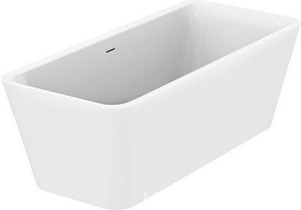 Ванна 180х80хh60см, свободностоящая, акриловая, слив-перелив нажимной цв.хром в компл.,  XX Ideal Standard Tonic II E398101