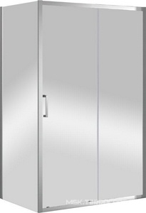 Душевой уголок 1200(1180-1220)х1000(980-1000)хh1950мм, прямоугольный, правый/левый, (стекло прозр.Idrorepellente 6мм, фурн.цв.хром),  ZZ Cezares Molveno MOLVENO-AH-11-120/100-C-Cr-IV