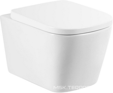 Унитаз подвесной, безободковый, без сиденья, крепёж в компл.,  ZZ BelBagno Albano BB120CHR