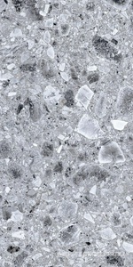 Керамогранит для пола и стены Kerranova Terrazzo Керамогранит K-331/MR Light Grey ZZ30х60 K-331/MR/300x600x9