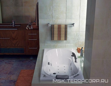 Ванна 180х80х63см с с г/м, а/м., мас.спины., мас.ног 4 форс., фронт панель, слив/перелив в компл., электр/кноп GNT (фурн/хром),  ZZ Thermolux Demetra DEMETRA 180х80 г/м+ а/м + сп/м + м/ног 4форс