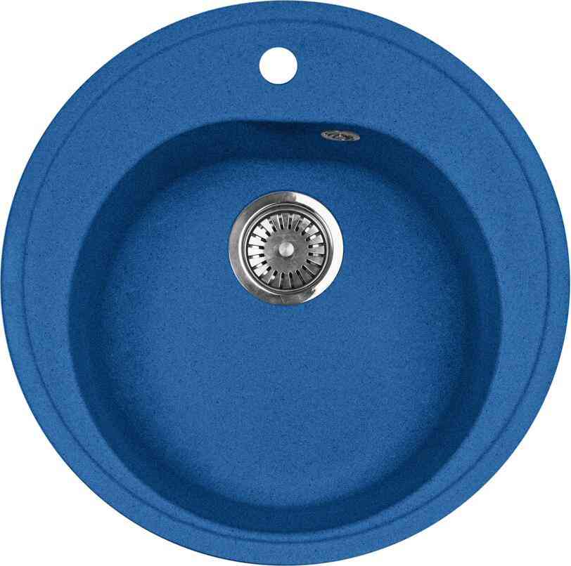 Мойка кухонная AquaGranitEx M-08 синяя| 50x50x18