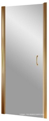 Дверь в нишу EP LUX, 75*199.5 см, универсальная, профиль бронза., стекло прозрачное ZZ