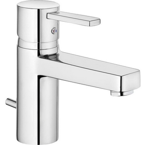 Смеситель для раковины XL (148 мм.), однорычажный, с дон. клап., гибк.подвод., хром ZZ Kludi Zenta 382600575